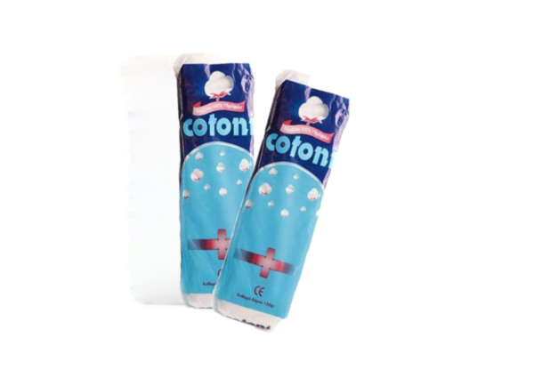 βαμβάκι υδρόφιλο ζικ ζακ 150gr