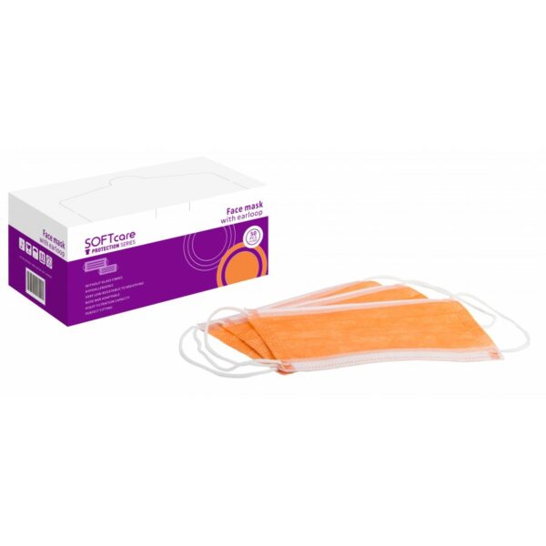 face-mask-earloop-orange-900x900 μάσκα 3ply με λάστιχο πορτοκαλί