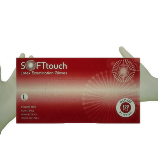 εξεταστικά γάντια latex soft touch