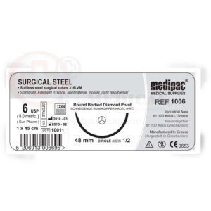 steel ράμματα μη απορροφήσιμα