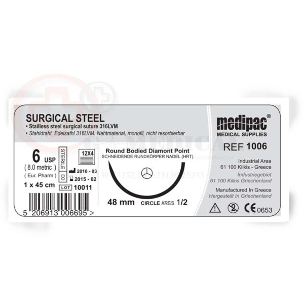 steel ράμματα μη απορροφήσιμα